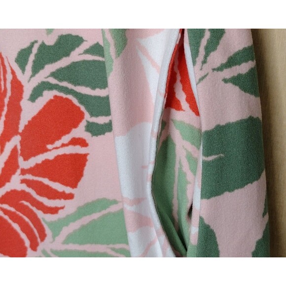 Cuddl Duds Flexwear Maxi Dress Pink Green Peach Purple Floral Medium Soft Lounge - Picture 8 of 15